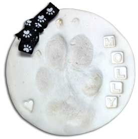 Clay Paw Print