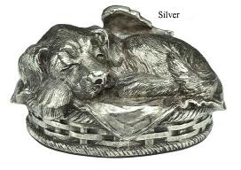 B1466 Winged Puppy - Silver