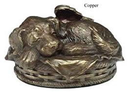 B1466 Winged Puppy Copper