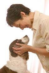 Woman and her pet 