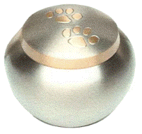 Bronze Double Paw Print Urn